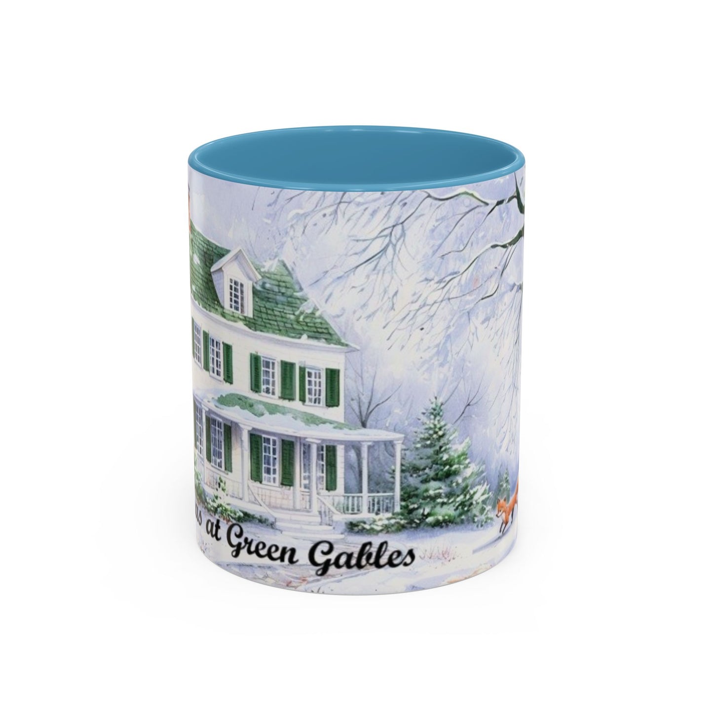 Snowy Green Gables Mug – Perfect for Cozy Winter Moments ❄️ (11, 15oz)