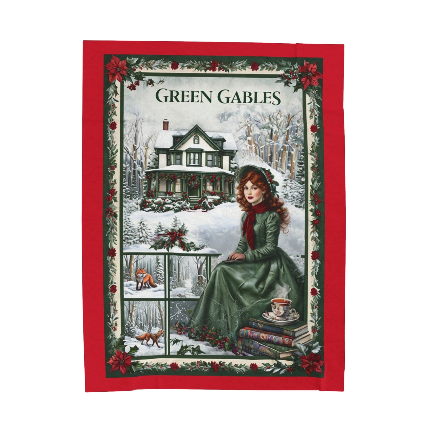 Wrap Yourself in the World of Anne of Green Gables 🌿✨Velveteen Plush Blanket